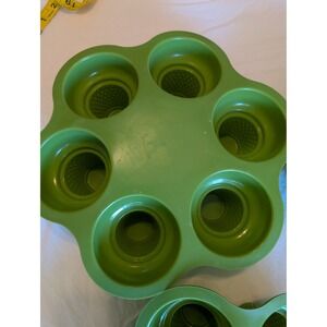 Set of 6 Green Silicone Ice Cream Cone Holder Molds | 36 Total | Dessert Form